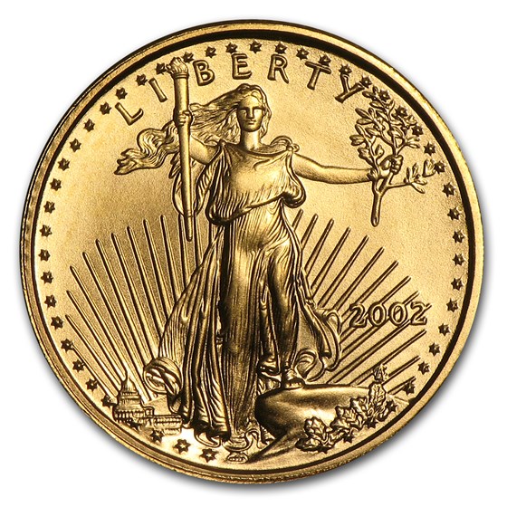 2002 1/10 oz Gold American Eagle BU 2002 1/10 oz Gold American Eagle BU